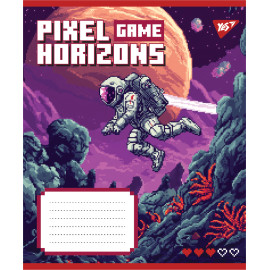 А5/12 лін. Yes Pixel game, зошит учнівський шкільний