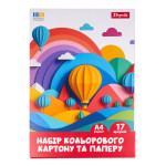 Набір кольорового картону та паперу 1Вересня 