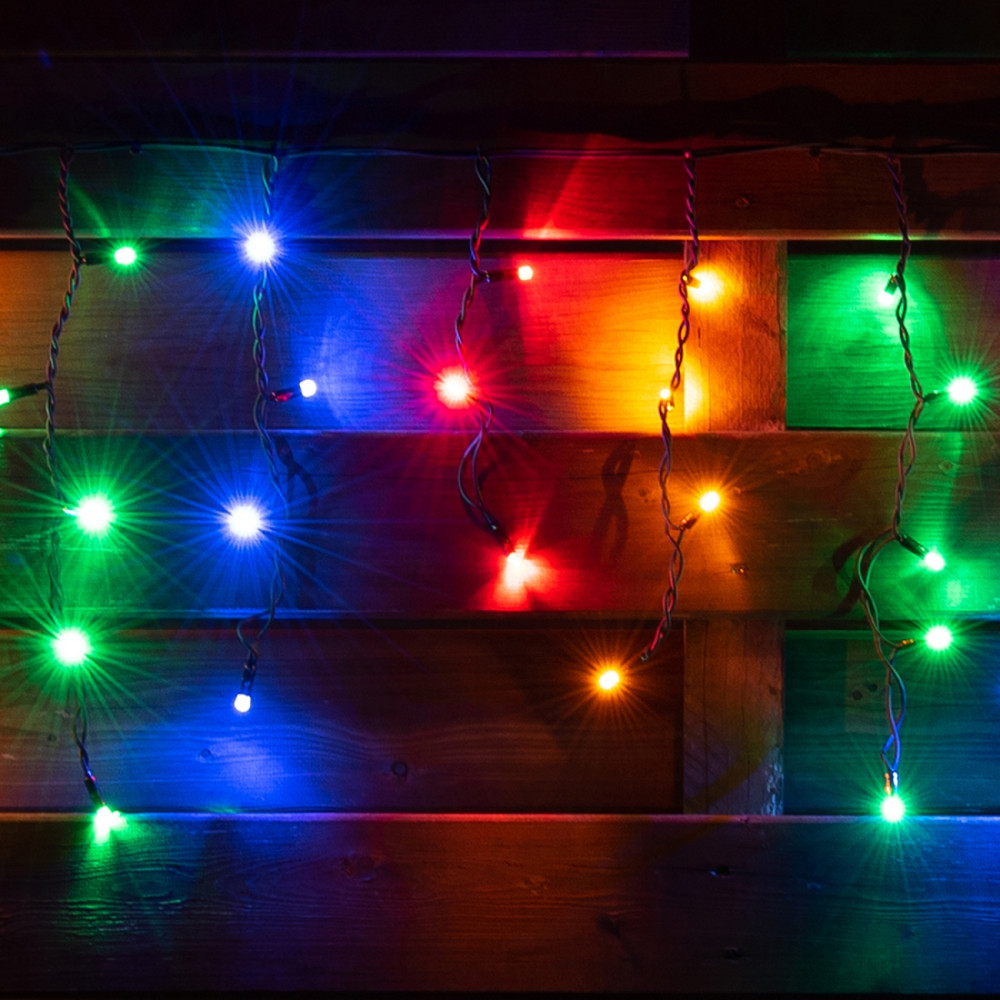 Електрогір. бахрома Novogod'ko, 84 LED, багатокольор., 2,1*0,7 м, 8 реж., коннектор