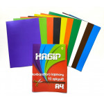 А4 10 Картон кольоровий ТМ "Тетрада", 1/25 штук в упаковці А4 10 Картон кольоровий ТМ "Тетрада", 1/25 штук в упаковці