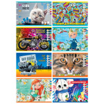 Зошит для малювання 16 арк. на скобі з перфор., ТМ Тетрада, 20/160 Зошит для малювання 16 арк. на скобі з перфор., ТМ Тетрада, 20/160