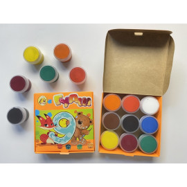 Гуаш   9 кольорів 10 см3 (110 гр.), ТМ Тетрада, 1/40