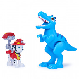 Цуценячий патруль: колекційна фігурка цуценяти-рятівника Маршал з динозавром  (серія Діно-місія )