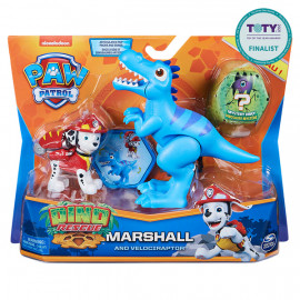 Цуценячий патруль: колекційна фігурка цуценяти-рятівника Маршал з динозавром  (серія Діно-місія )
