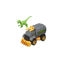 Ігровий набір – машинка та динозавр Raptor green