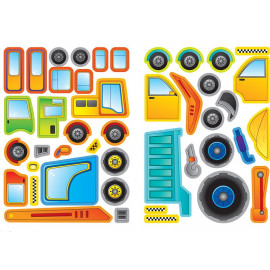 Аплікації- наліпки: Машинки (у)