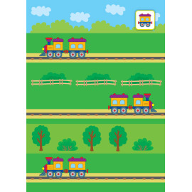 Перші наліпки. Чух-чух! У подорожі