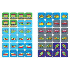 Перші наліпки. Чух-чух! У подорожі