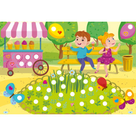 Наліпки-прикрашалки. Квіточки й сердечка