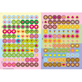 Наліпки-прикрашалки. Квіточки й сердечка