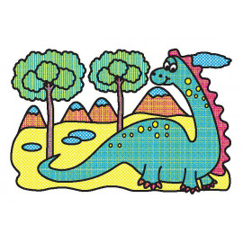 Водні розмальовки: Динозаври (у)