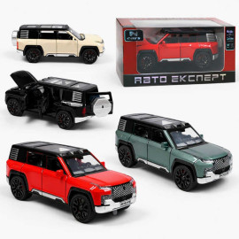 Машинка L-0816-09 , Авто Експерт, металопластик, 1:32, світло, звук, інерція, відчиняються двері, багажник, капот