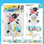 Розмальовка водою 2022-62 “Корівка”, ручка-пензлик, м’яка книжечка з пискавкою, у пакеті