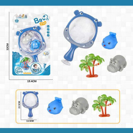 Гра для ванни 279 2 пискавки, сачок на присосці, на листі