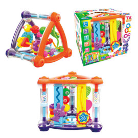 Мультибокс 45323, брязкальце, пальчиковий лабіринт, дзеркало, рахівниця, пальчикові ігри