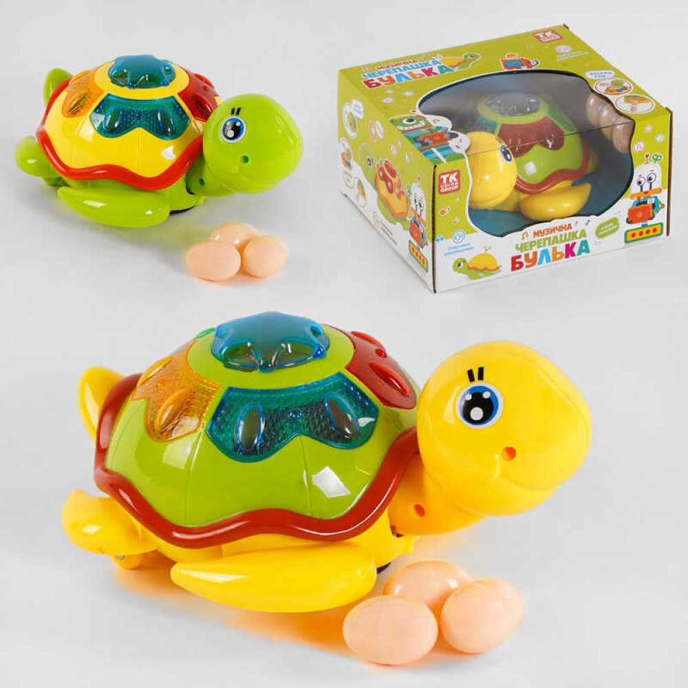 Музична черепашка 54502 Озвуч. Укр. Мов., пісня, світлові ефекти, в коробці