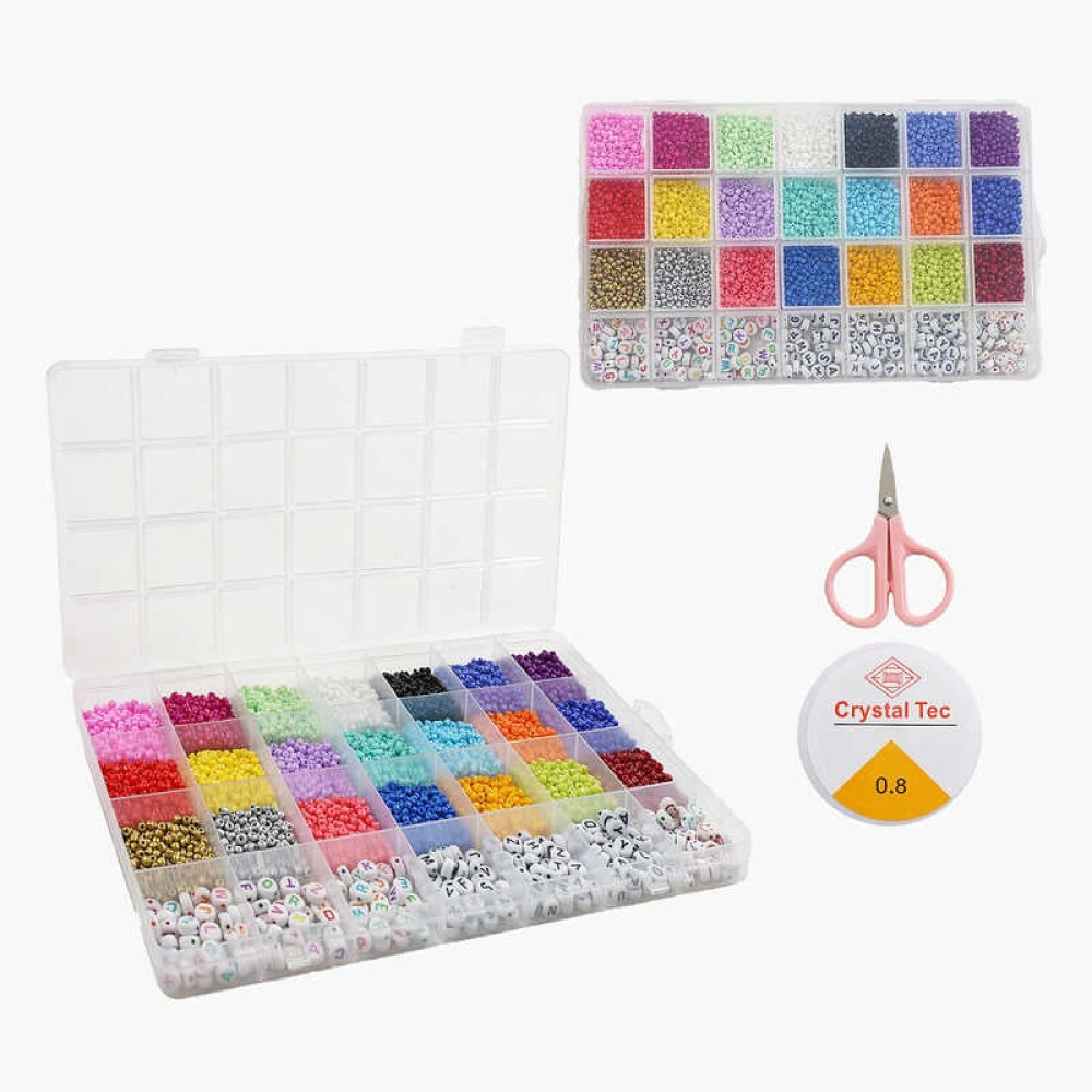 Набір бісеру 610-35 B ножиці, ліска, у боксі