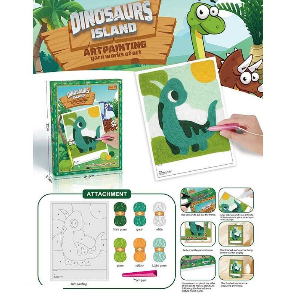 Набір для творчості 621-16 нитки, ручка, основа із липучкою, в коробці