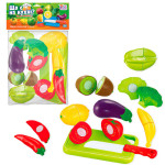 Продукти на липучках “Що є на кухні?” 65276, 10 елементів, обробна дошка, ніж, у пакеті