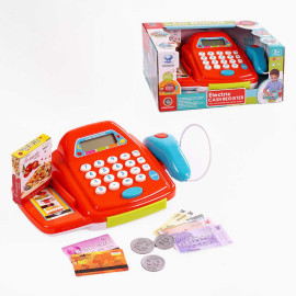 Касовий апарат 66109 калькулятор, підсвічування, звук, банківська картка, гроші, в коробці