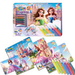 Малюй піском 66583, 6 карток, 6 кольорів піску, щітка