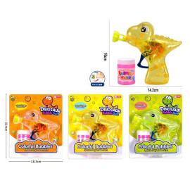 Пістолет з мильними бульбашками, механічний, підсвічування, мильний розчин