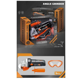 Набір інструментів 778-3 кутова шліф машинка, звук, окуляри, на батарейках, в коробці