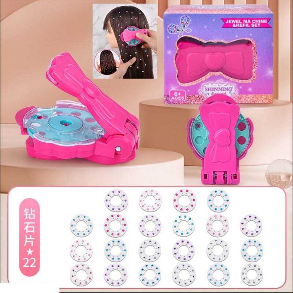 Прикраси для волосся 811-42 A 22 пластини з камінцями, 4 кольори, пристрій для фіксації, інструкція, в коробці