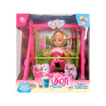 Лялька Sofi 85004 На гойдалці, висота ляльки 11 см, гойдалка, знімне взуття