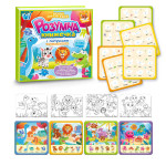 Книжка логічна 88384, 10 сторінок, тваринки, картки на липучках, сортер, водна розмальовка, водний маркер
