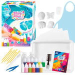 Ебру, 12 пігментів, гіпсові фігурки, концентрат, акварельний папір, інструменти