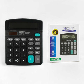 Калькулятор C 62166 настільний, сонячна батарея, від батарейки, в коробці