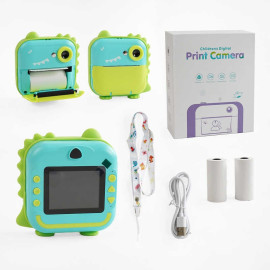 Фотоапарат-принтер C 68253 type-C, роз’єм для SD карти, фото, відео, гри, 3 рулони термопапер