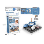 Конструктор електронний DL 0101 “Спірограф”, 37 елементів, 48 візерунків, QR-код з відео майстер-класом, на батарейках, інструкція, в коробці