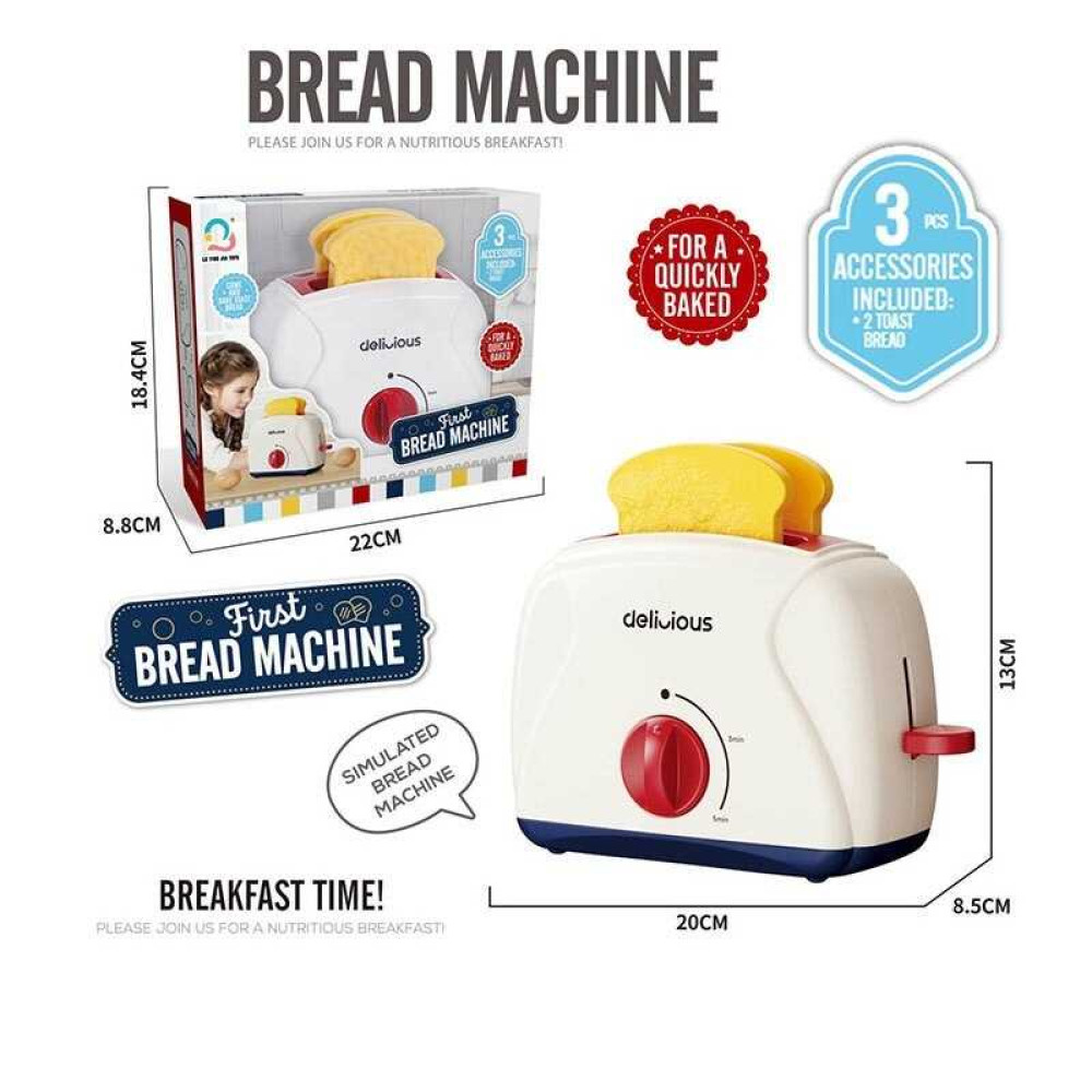 Тостер J 614 механічний принцип роботи, 2 тости, імітація приготування тостів