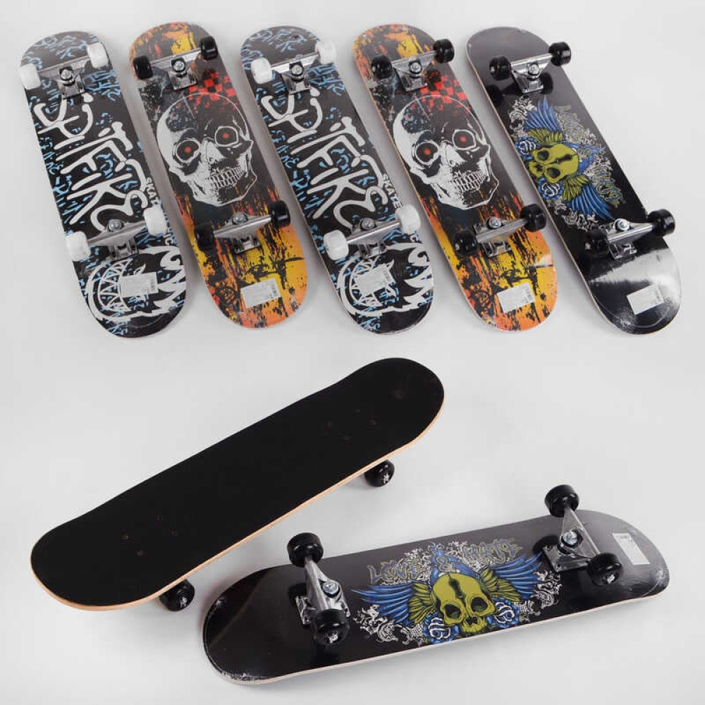 Скейт С 32028, підшипник АВЕС-9, колеса PU, d = 5,5 см