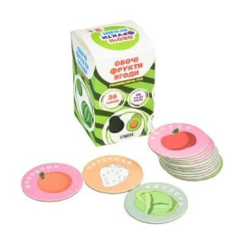 Настільна гра Strateg Овочі, фрукти, ягоди розвиваюча українською мовою, артикул