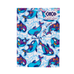 Блокнот PATTERN, А-5, 64 арк., кліт., ітгр. обкл., мат. лам.+Уфлак, KIDS Line, синій