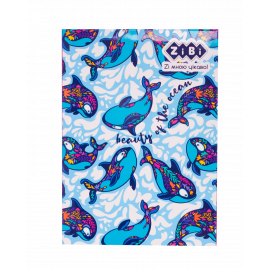 Блокнот PATTERN, А-5, 64 арк., кліт., ітгр. обкл., мат. лам.+Уфлак, KIDS Line, синій