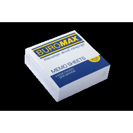 Блок білого паперу для нотаток JOBMAX 90х90х30мм., не скл.