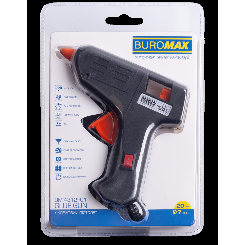 Клейовий пістолет 7мм (20W)