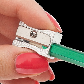 Чинка металева, клиноподібна, срібло