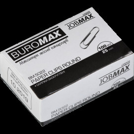Скріпки оцинковані 25мм, 100 шт., JOBMAX, круглі
