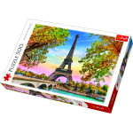 Пазли - (500 елм.) - "Романтичний Париж" / Франція / Trefl