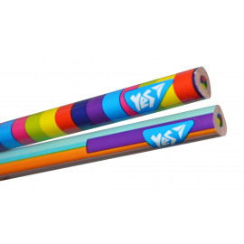 Олівець YES "Rainbow" з чотирибарвним грифелем, трикутний, заточен. Олівець YES "Rainbow" з чотирибарвним грифелем, трикутний, заточен.