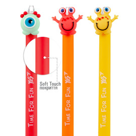 Ручка масляна YES «Funny monsters» автоматична, 0,7 мм, синя Ручка масляна YES «Funny monsters» автоматична, 0,7 мм, синя