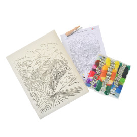 Набір для створення картини «Rainbow Mountains», техніка валяння, 38*30 см. Набір для створення картини «Rainbow Mountains», техніка валяння, 38*30 см.