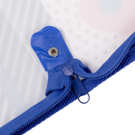 Папка-портфель YES FC на блискавці з тканинними ручками 