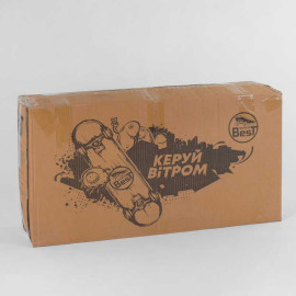 Скейт Пенні борд  дека з ручкою, підшипники ABEC-7, колеса світяться PU d = 6см