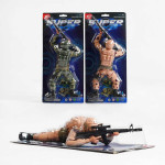 Солдат HD 915-02 A, на батарейках, звук, підсвічування, рухається, на листі